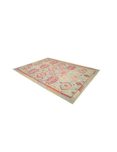 Kilim 205x282 Cm Kilim, Afghanistan. Lana Cardata A Mano,
