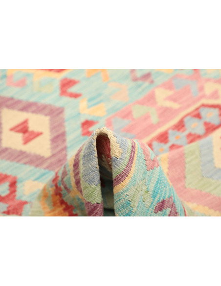 Kilim 205x282 Cm Kilim, Afghanistan. Lana Cardata A Mano,