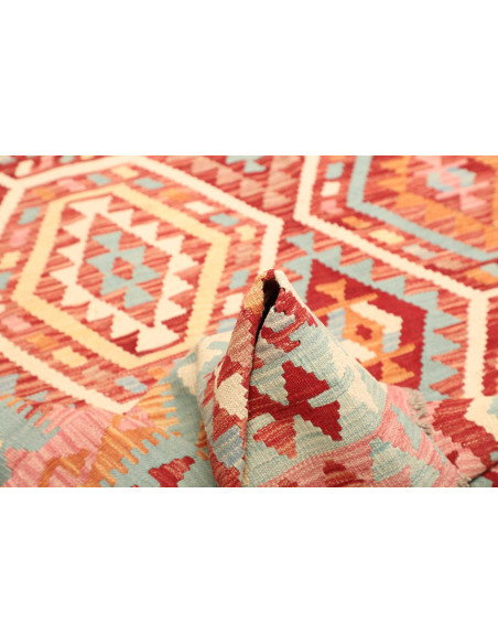 Kilim 197x282 Cm Afghan Kilim, Hand-carded Wool (cotton