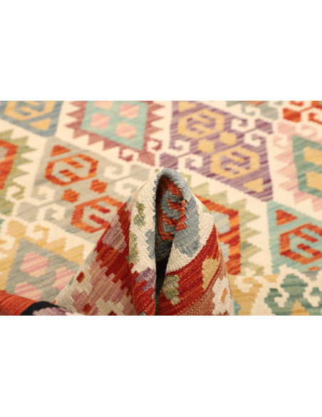 Kilim 208x291 Cm Kilim, Afghanistan, Lana Cardata A Mano,