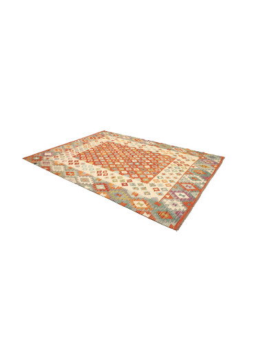 Kilim 207x288 Cm Afghan Kilim, Hand-carded Wool (warp: