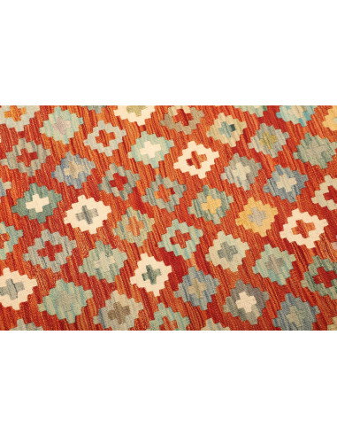 Kilim 207x288 Cm Afghan Kilim, Hand-carded Wool (warp: