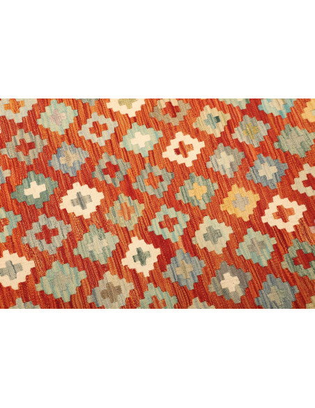 Kilim 207x288 Cm Kilim Afghano, Lana Cardata A Mano (ordito: