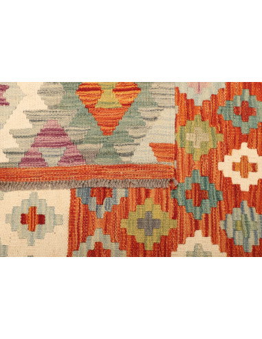 Kilim 207x288 Cm Kilim Afghano, Lana Cardata A Mano (ordito: