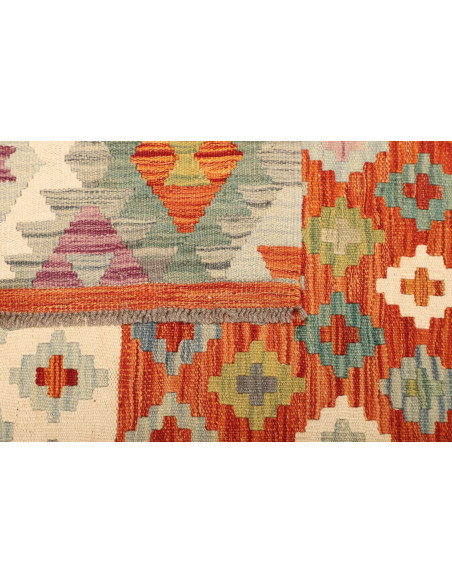Kilim 207x288 Cm Kilim Afghano, Lana Cardata A Mano (ordito: