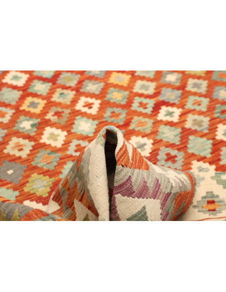 Kilim 207x288 Cm Afghan Kilim, Hand-carded Wool (warp: