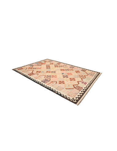 Kilim 200x297 Cm Afghan Kilim, Hand-carded Wool, Cotton Warp
