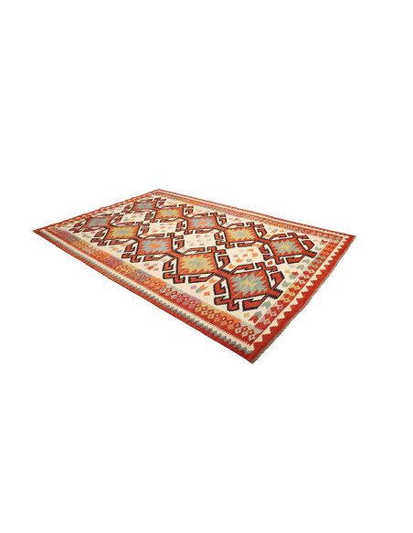 Kilim 198x298 Cm Kilim Afghanistan Hand-carded Wool (warp: