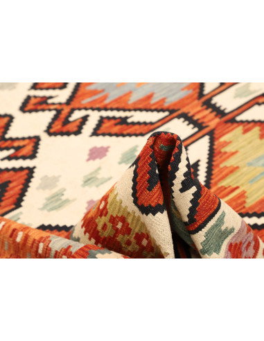 Kilim 198x298 Cm Kilim Afghanistan Hand-carded Wool (warp:
