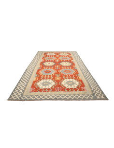 Kilim 206x308 Cm Kilim, Afghanistan, Hand-carded Wool (warp: 2