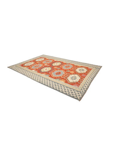 Kilim 206x308 Cm Kilim, Afghanistan, Lana Cardata A Mano
