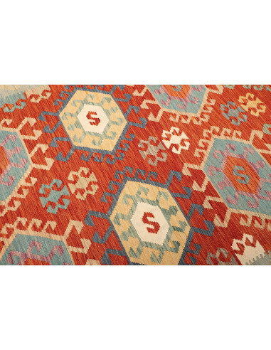 Kilim 206x308 Cm Kilim, Afghanistan, Lana Cardata A Mano