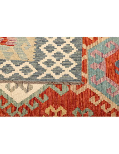 Kilim 206x308 Cm Kilim, Afghanistan, Lana Cardata A Mano