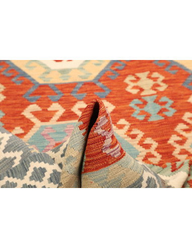 Kilim 206x308 Cm Kilim, Afghanistan, Lana Cardata A Mano