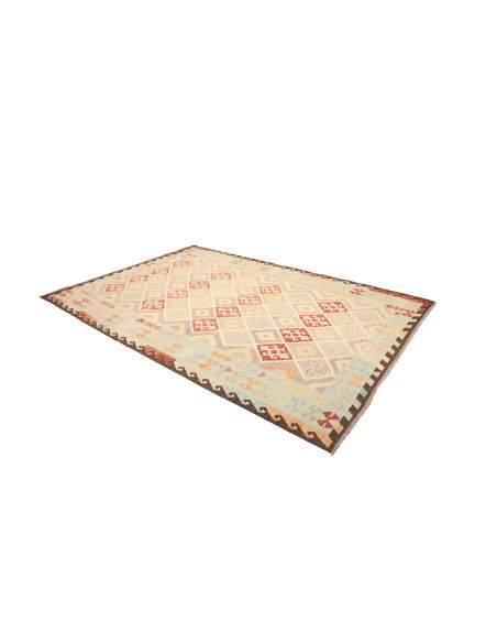 Kilim 211x302 Cm Kilim Afghanistan Lana Cardata A Mano