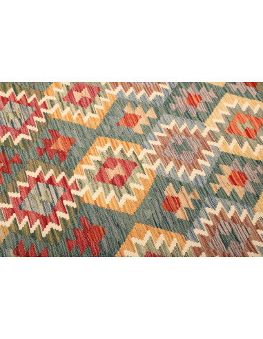 Kilim 203x300 Cm Kilim, Afghanistan, Hand-carded Wool (warp:
