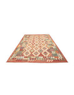 Kilim 205x293 Cm Afghan Kilim, Hand-carded Wool, Density 2