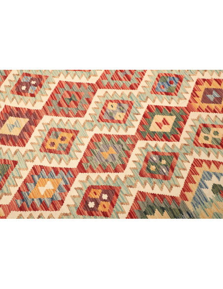 Kilim 205x293 Cm Afghan Kilim, Hand-carded Wool, Density