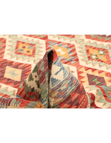 Kilim 205x293 Cm Afghan Kilim, Hand-carded Wool, Density