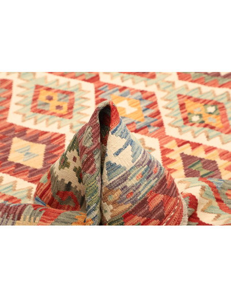Kilim 205x293 Cm Afghan Kilim, Hand-carded Wool, Density