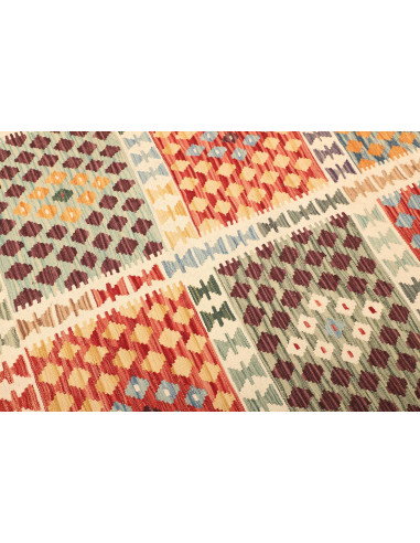 Kilim 207x298 Cm Kilim, Afghanistan, Lana Cardata A Mano