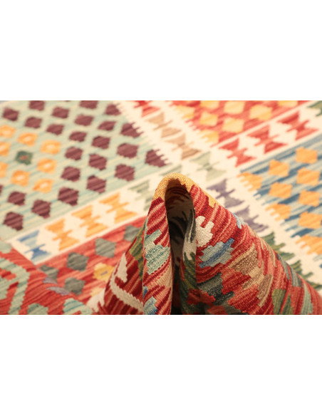 Kilim 207x298 Cm Kilim, Afghanistan, Lana Cardata A Mano