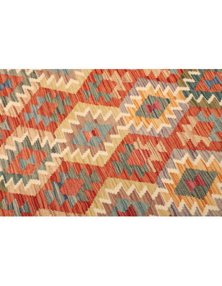 Kilim 210x298 Cm Kilim, Afghanistan, Lana Cardata A Mano
