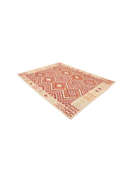 Kilim 182x242 Cm Kilim, Afghanistan, Hand-carded Wool (warp: