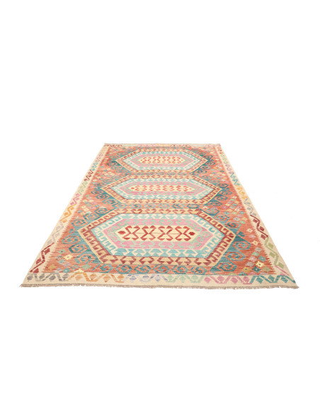 Kilim 181x243 Cm Kilim Afghanistan Lana Cardata A Mano