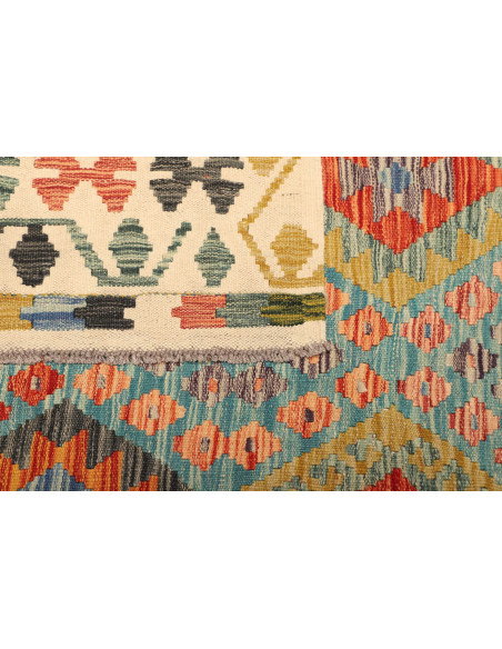 Kilim 204x306 Cm Kilim, Afghanistan, Lana Cardata A Mano