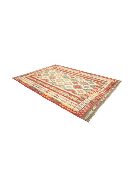 Kilim 205x290 Cm Kilim Afghan. Hand-carded Wool (warp: