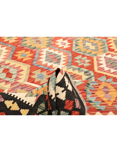 Kilim 209x287 Cm Kilim Afghanistan, Lana Cardata A Mano,
