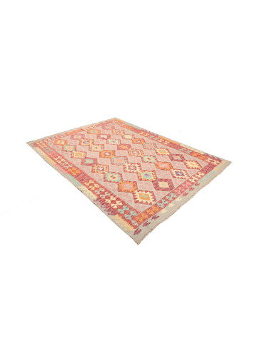 Kilim 177x246 Cm Afghan Kilim, Hand-carded Wool, 0.3 Cm
