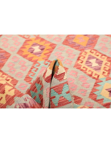 Kilim 177x246 Cm Kilim Afghano, Lana Cardata A Mano,