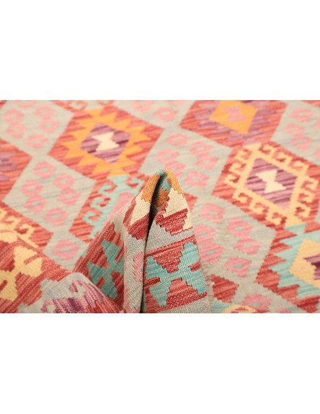 Kilim 177x246 Cm Kilim Afghano, Lana Cardata A Mano,