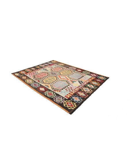 Kilim 184x233 Cm Kilim Afghanistan, Lana Cardata A Mano