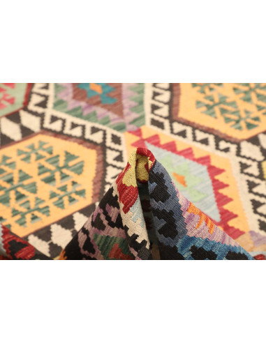 Kilim 184x233 Cm Kilim Afghanistan, Hand-carded Wool (warp: