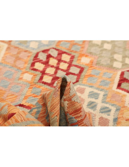 Kilim 188x230 Cm Kilim, Afghanistan, Hand-carded Wool (warp: