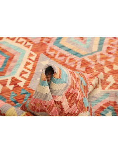 Kilim 177x252 Cm Kilim Afgano Lana Cardata A Mano Ordito