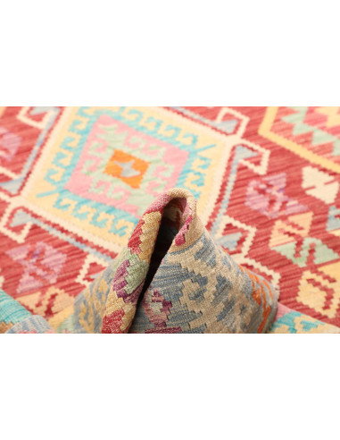 Kilim 154x190 Cm Kilim, Afghanistan, Hand-carded Wool (warp: