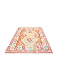 Kilim 158x215 Cm Kilim Afghanistan Hand-carded Wool (warp 2