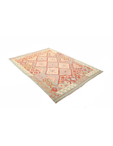 Rug Kilim Afghanistan 147x201 Light Mint Green