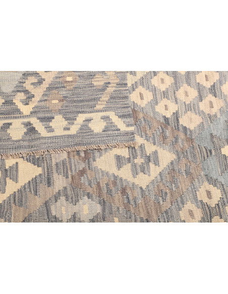 Kilim 152x200 Cm Kilim Afghano, Lana Cardata A Mano (ordito: