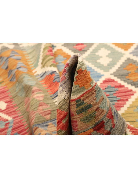 Tappeto Kilim Afghanistan 153x194 Multicolore
