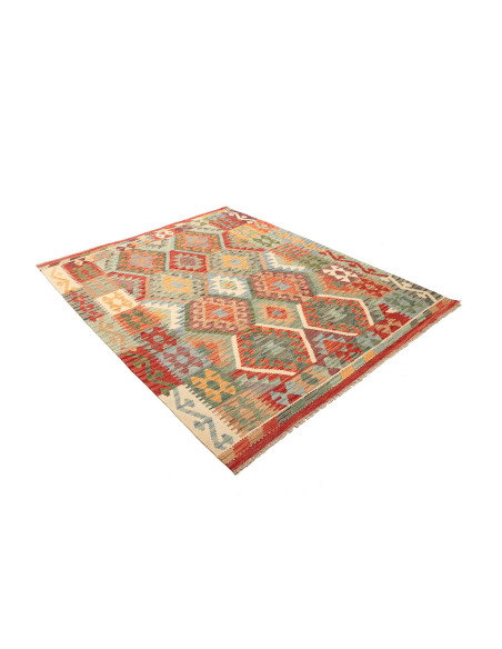 Kilim 155x201 Cm Kilim Afghanistan Lana Cardata A Mano