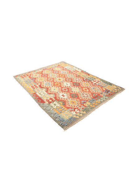 Kilim 149x201 Cm Kilim, Afghanistan, Lana Cardata A Mano