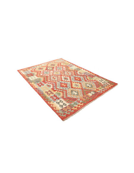 Kilim 152x202 Cm Afghan Kilim. Material: Hand-carded Wool