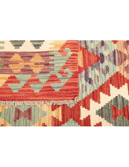 Kilim 152x202 Cm Afghan Kilim. Material: Hand-carded Wool