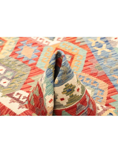 Kilim 154x201 Cm Kilim Afghanistan Lana Cardata A Mano
