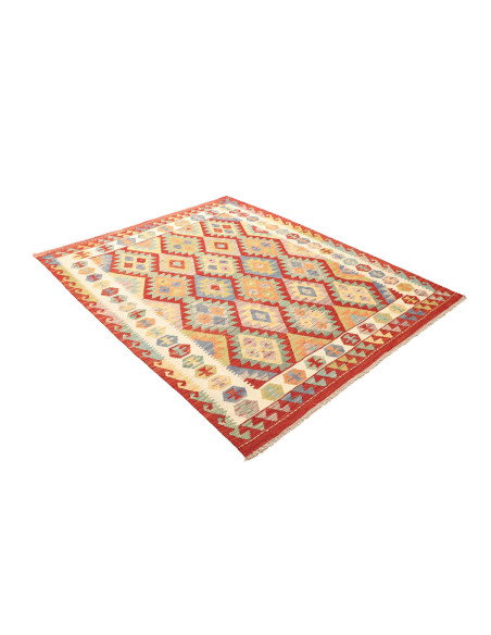 Kilim 158x194 Cm Kilim, Afghanistan, Hand-carded Wool (warp: